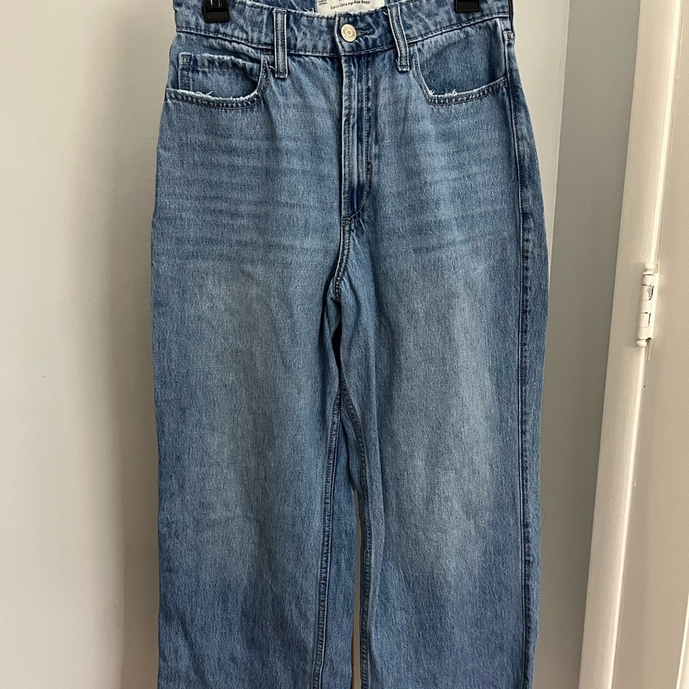 Hollister Blue Wide Leg Jeans